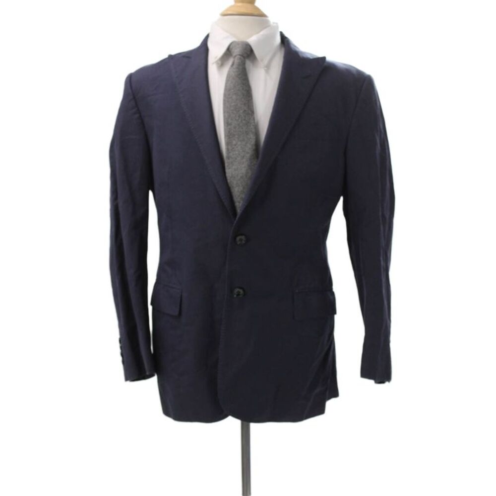 Ralph Lauren Black Label Mens Blue Blazer Buttoned Size 42